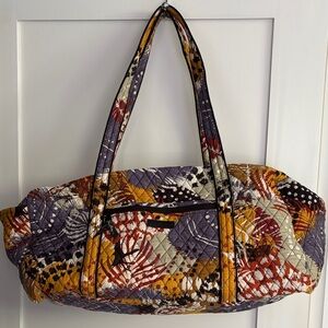 Vera Bradley - Quilted Floral duffel bag in Mustard, Plum & Rust